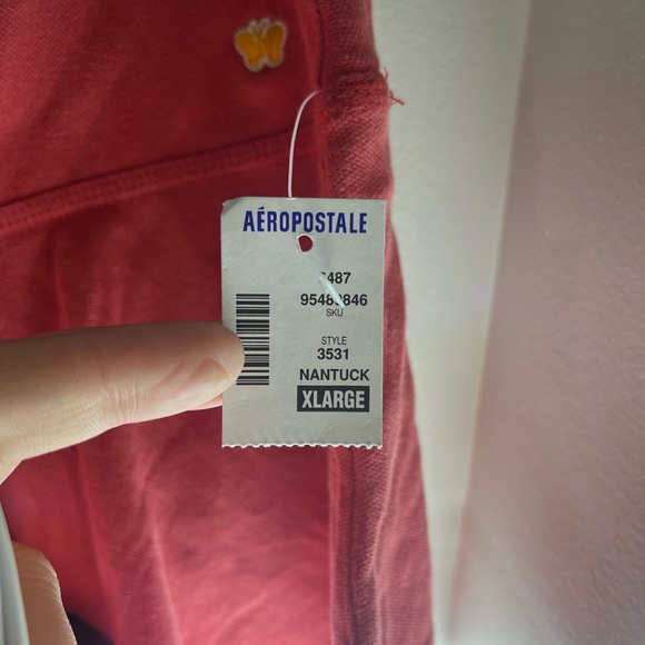 NWT Aéropostale Nantuck Skort XL Pink Drawstring Mini Skirt Built In Shorts - Picture 4 of 6